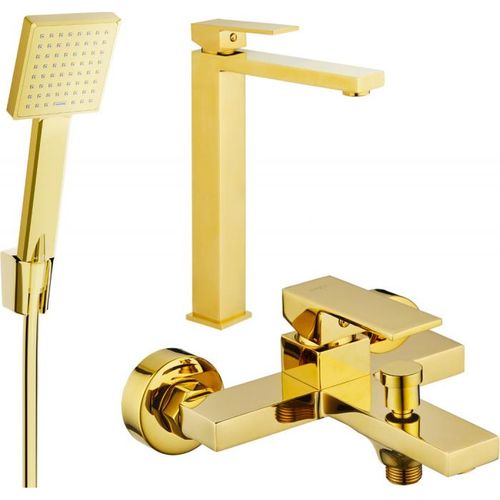 Mexen Uno R45 Badewannenset, Gold - 71413R45-50