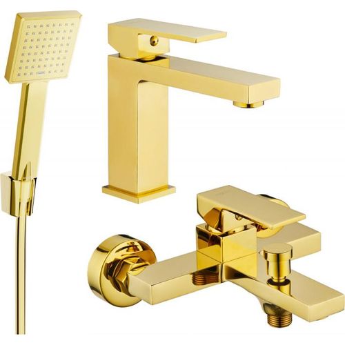 Mexen Uno R45 Badewannenset, Gold - 71403R45-50