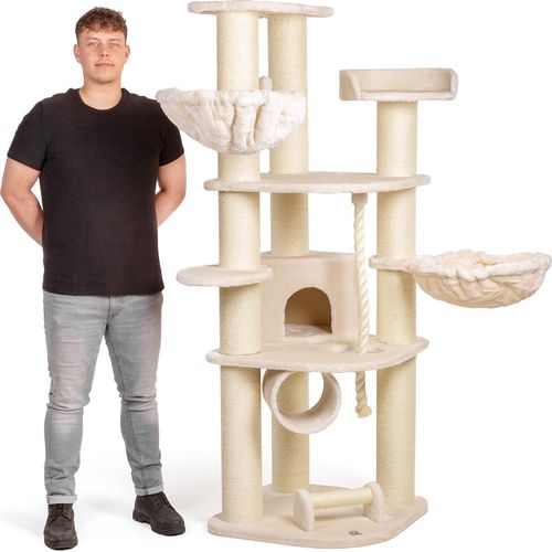 Kratzbaum Dawson · beige · ca. 64 x 155 x 182 cm