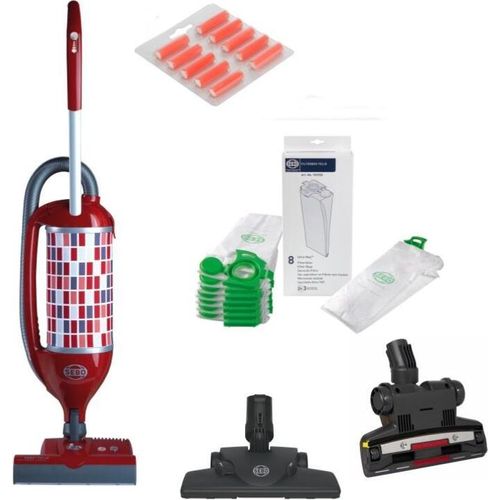 Sebo Felix 1 Premium Rosso Klopf-BÃ1/4rst-Sauger, 1175 Watt, Teppichreinigungsklasse B, Hartbodenreinigungsklasse C
