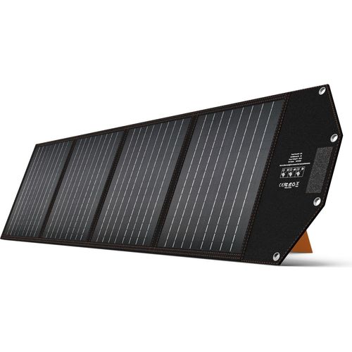 KAISERWERT Solarpanel 100W mit verstellbarem Ständer, kompatibel mit KAISERWERT Power Station 600/1200/1800 (Nicht im Lieferumfang).