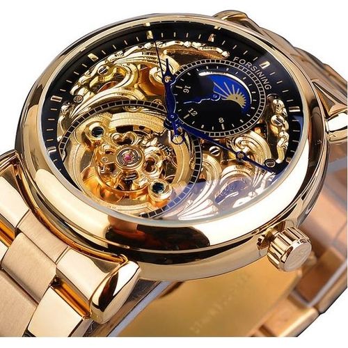 Forsining LU-14509 Herrenuhr - Gold/Schwarz KP14509