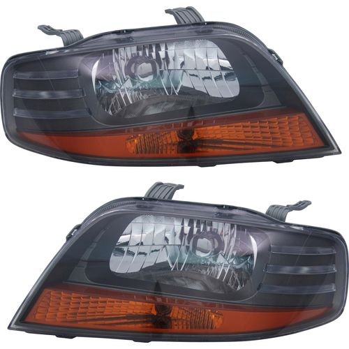 TYC Scheinwerfer Set für Daewoo Kalos 9/2002-12/2004 H4 Halogen Schwarz