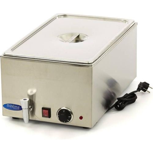 Maxima - Gastro Bain Marie - mit Wasserhahn - inkl. 1/1 GN Set - Elektrisch