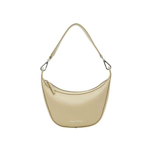 Marc O'Polo Leder Schultertasche Umhängetasche Crossbody Bag Jonesboro Cream beige