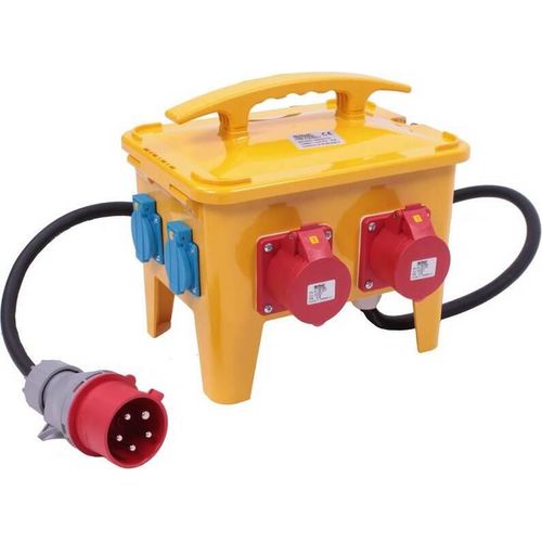 Stromverteiler 4x230V 32A 16A CEE Stecker Baustromverteiler Starkstrom Verteiler