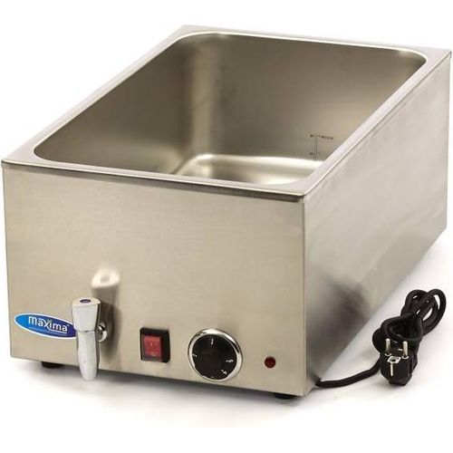 Maxima - Gastro Bain Marie - mit Wasserhahn - exkl. 1/1 GN Set - Elektrisch