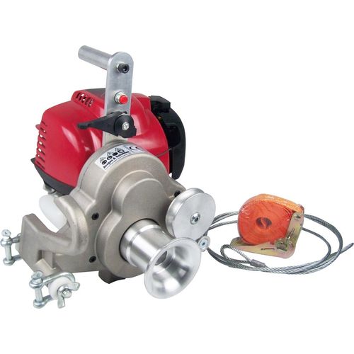 Berger u. Schröter Spillwinde mit Honda-Motor Seilwinde Kabelwinde 1,0 kw/1,36 PS Zugkraft bis max. 1.000 kg