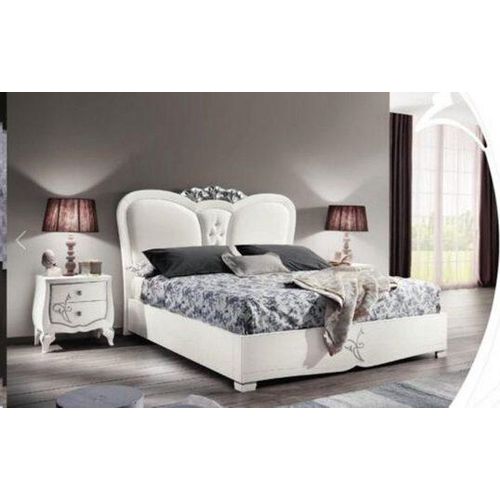 Bett Modern Weiß 213 x 205 x 133 cm JVmoebel