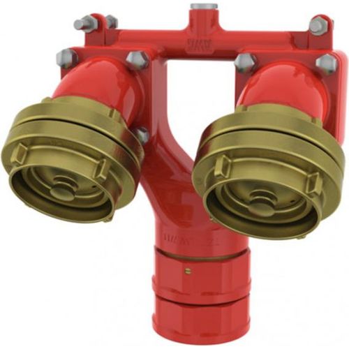 Einspeisearmatur, stehend nach DIN 14461-4 Messing 3"
