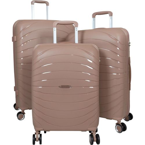 PP Hartschalen Trolleyset 3tlg. Rethmar Rose Gold - Gr. M, L und XL