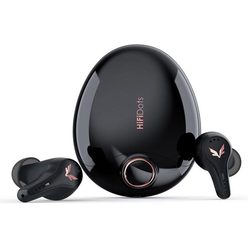 Mifo FiiTii HiFiDots aptX Verlustfreie kabellose Kopfhörer BT 5.3 Adaptive aktive Geräuschunterdrückung, HiFi-Stereo, Schwarz