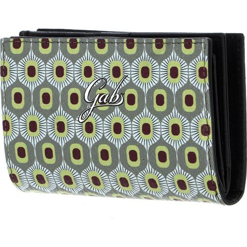 Gabs Leder Geldbörse GMONEY14 Wallpaper Ruga Black Wallet Anni 70 mehrfarbig