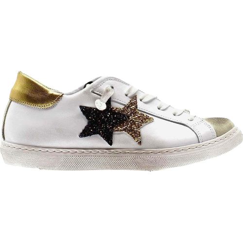 Schuhe 2Star 2Sd3224 Low Weißes Gold Leder