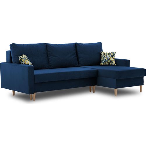 Ecksofa ETNA Pro | Schlaffunktion | natürliche Beine | schöner Stoff KRONOS 09