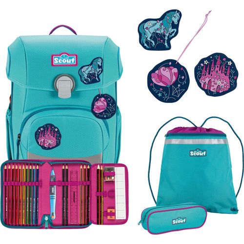 Scout Neo Dreamworld Schulranzen Set 4 teilig, für Kinder und Schulanfänger