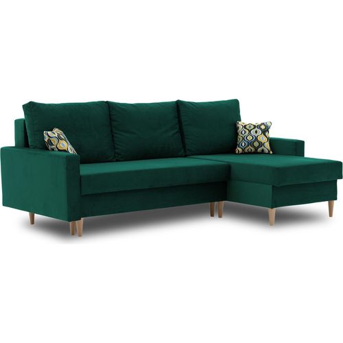 Ecksofa ETNA Pro | Schlaffunktion | natürliche Beine | schöner Stoff KRONOS 19