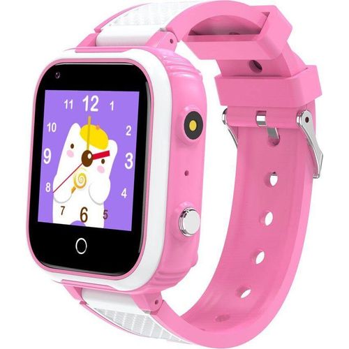 DOPWii Kinderuhr, mit Videoanruf Fotoaufnahme GPS-Tracking SOS-Funktionen Smartwatch, Rosa