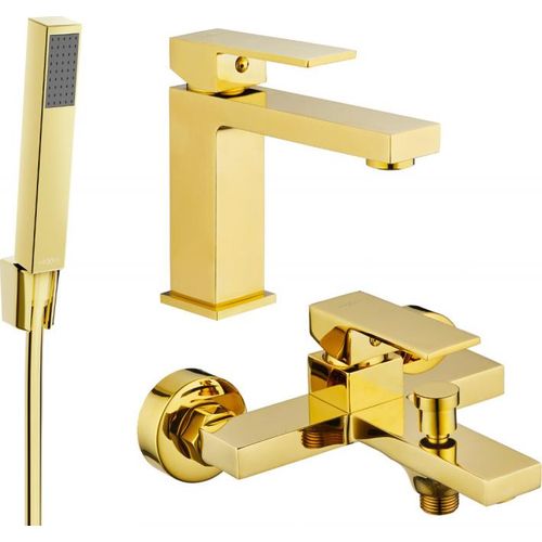 Mexen Uno R77 Badewannenset, Gold - 71403R77-50