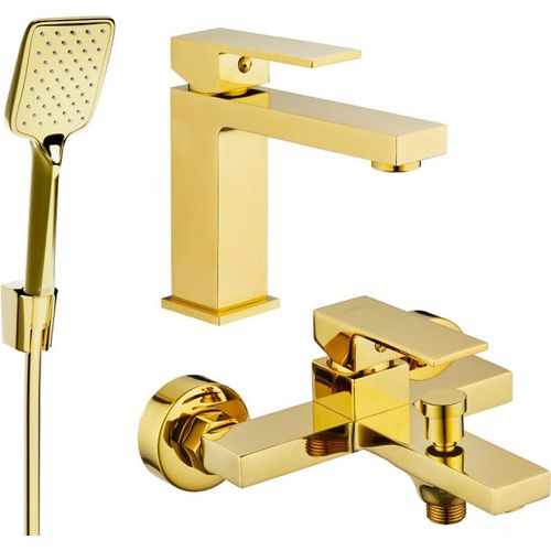 Mexen Uno R62 Badewannenset, Gold - 71403R62-50