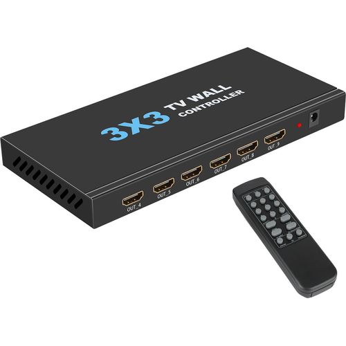 3*3-Spleißgerät NK-303, unterstützt Ein- und Ausgabe mit echter 4K30-Auflösung | unterstützt mehrere Spleißmodi | unterstützt Kaskadierung von zwei Maschinen | Europäische Vorschriften