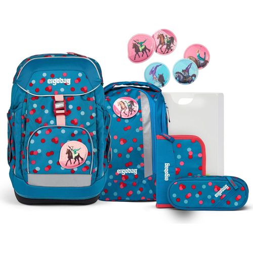 ergobag Schulranzen Maxi-Set 6-teilig VoltiBär petrol