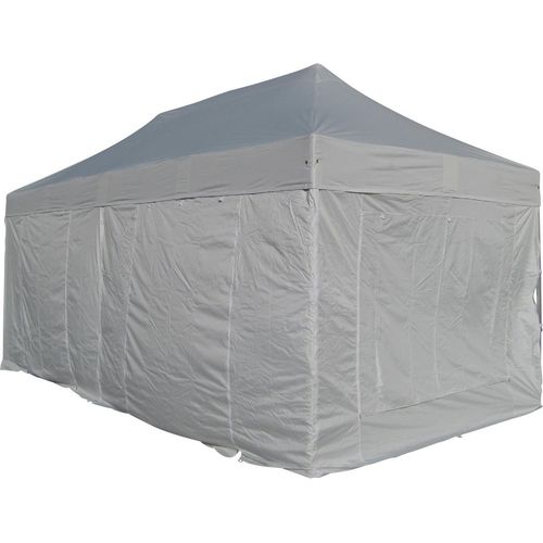 8x4m ALU Profi Faltzelt Marktzelt Marktstand Tent 40mm Quad mit Metallgelenken und PLANEN FEUERHEMMENDEN von AS-S