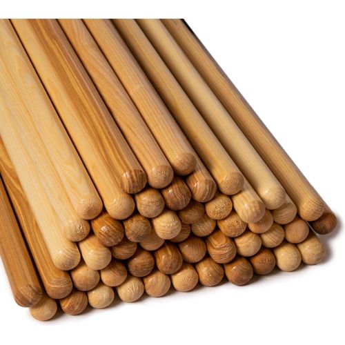 Kawanyo Holzrundstab 100cm, 50er Sparpaket