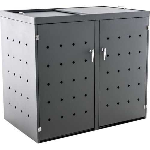 2er Mülltonnenverkleidung Nelli anthrazit