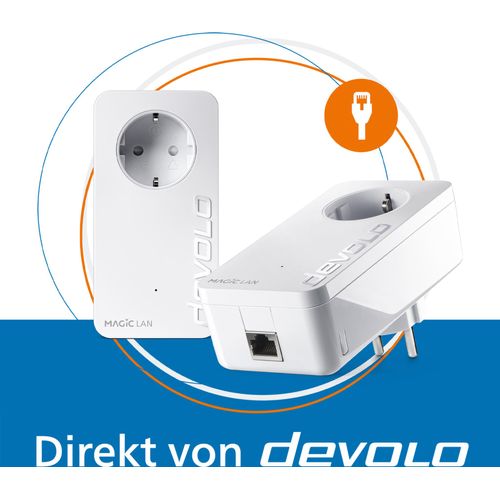 devolo Magic 2 LAN Powerline 1x Gigabit LAN Port 2x Adapter
