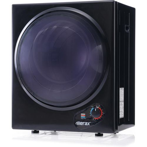 Merax Mini-Wäschetrockner Trockner Ablufttrockner, Frontlader Ablufttrockner mit PTC-Heizelement, Wärmewahl und Timer, freistehend/hängend, 2,5 kg