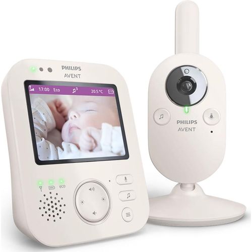 Philips AVENT Babyphone SCD891/26 Video-Babyphone Premium, IR, 300 m, 50 m, 300 m, FHSS, 2.4 GHz
