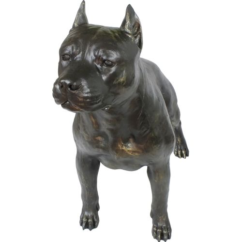 Staffordshire Bull Terrier, Staffordshire Bullterrier I - Lebensgroße Hundestatue, Figur im Maßstab 1:1, Statue für den Garten von Art-Dog