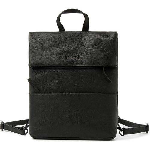 dR Amsterdam Rucksack | Rucksack Leder | Ledertasche | Lederrucksack | Lederrucksack Laptop | Tampa - 933693 Black