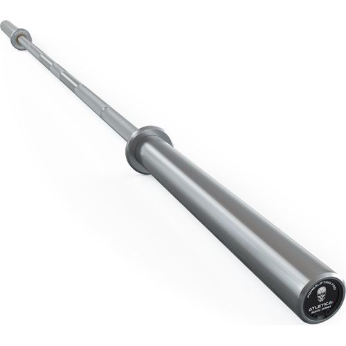 ATLETICA Beta Powerlifting Langhantel | Entfessele Dein Powerlifting-Potential | 20kg | IPF-Markierung | Farbe - Chrome