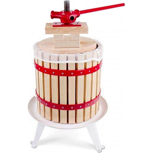 Obstpresse, Weinpresse, Apfelpresse - Korb aus Holz 12 l