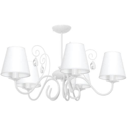 Kronleuchter Deckenleuchte Laura V Weiße Kinder-Deckenleuchte