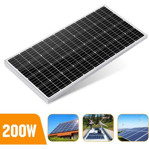 200W Solarpanel Mono 12V Solarmodul Solaranlage für RV PV Anlage Wohnmobil Camping