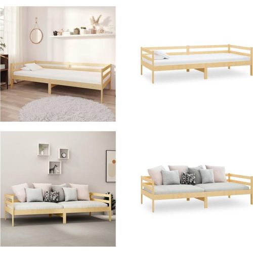 vidaXL Tagesbett Massivholz Kiefer 90x200 cm - Tagesbett - Tagesbetten - Holz Tagesbett - Holz Tagesbetten