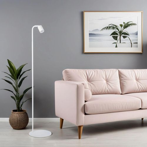 Stehlampe klein 140 cm Metall GU10 verstellbarer Schirm Stehleuchte Wohnzimmer