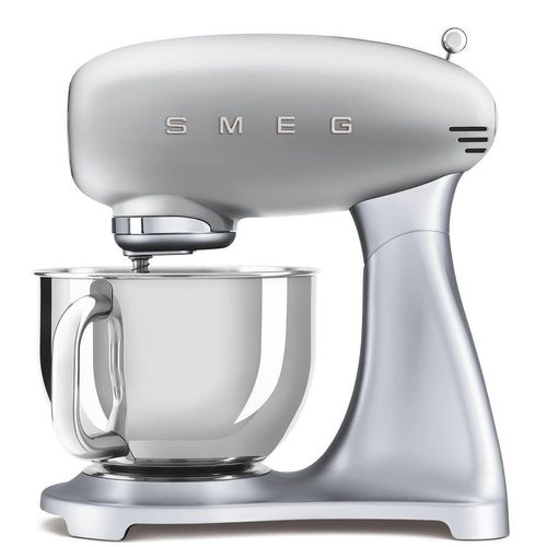 SMEG Küchenmaschine,Knetmaschine Rührmaschine mit Knethaken, 800,00 W, 4,80 l Schüssel, Edelstahl Schüssel, 6 Stufen Bedienfreundlich Mischen Schlagn