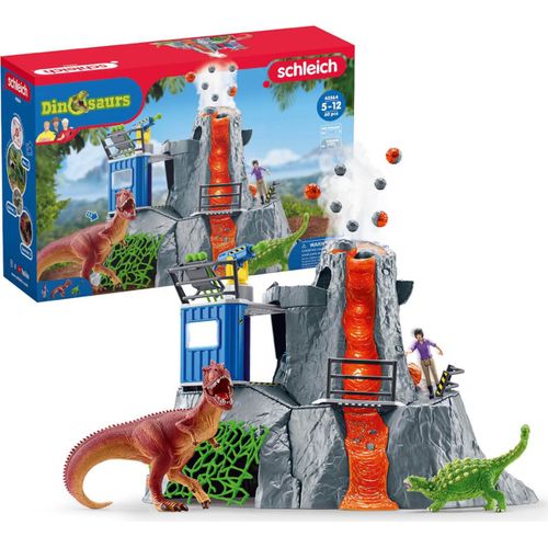 SLH42564 Schleich Dinosaurus - Dinosaurier große Vulkanexpedition, Figuren für Kinder ab 5