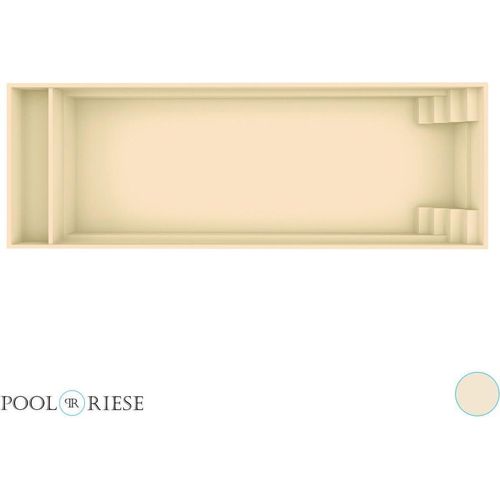 Poolriese GFK-Pool Bahama 11,10 m x 3,75 m x 1,50 m sand