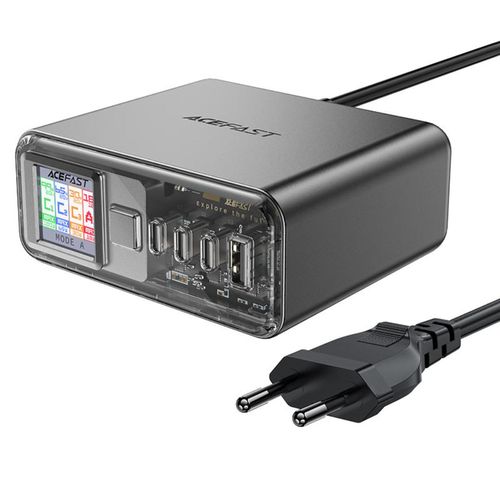 Acefast Z4 Pd 218 W Gan 3 X Usb-C + Usb-A Multifunktionsadapter Mit 4 Anschlssen - Grau