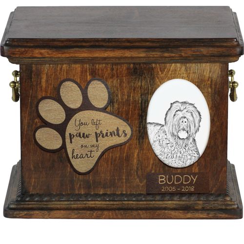 Russischer Schwarzer Terrier, Russkiy Tchiorny Terrier - Hund Ascheurne, personalisierte Ascheurne mit Foto, Hund Ascheurne von der Marke Art-Dog