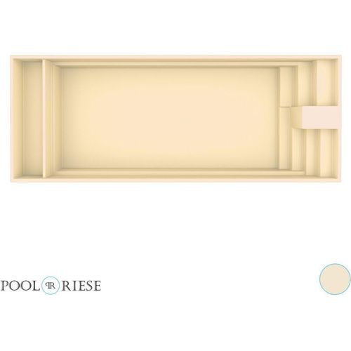 Poolriese GFK-Pool Trinidad 9,70 m x 3,70 m x 1,60 m sand