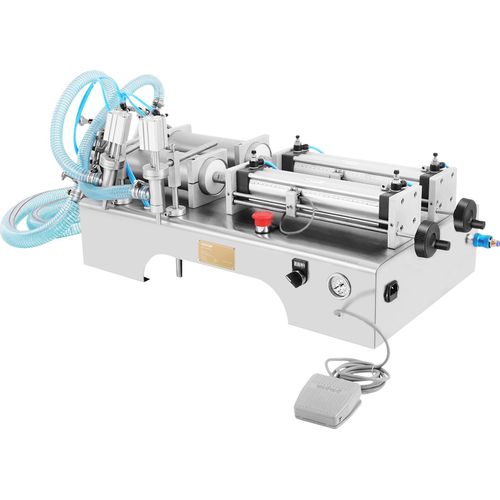 VEVOR 10W Füllmaschine Flüssigkeit 100-1000ML Liquid Filling Machine Abfüller Flüssigkeitsabfüllmaschine mit Doppelkopf