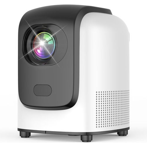 Projektor 1080P Heimkino Android 9.0 Videoprojektor mit WLAN 6 BT-Netzwerke unterstuetzen 4K-Dekodierung 100-Zoll-Display Gleiche Bildschirmtechnik Filmprojektor Autofokus Trapezfunktion Eingebauter 5-W-Lautsprecher mit mehreren Anschluessen Unterstuetzt TV-Box Computer Laptop fuer Heimkino Outdoor-Mediaplayer-Unterhaltung