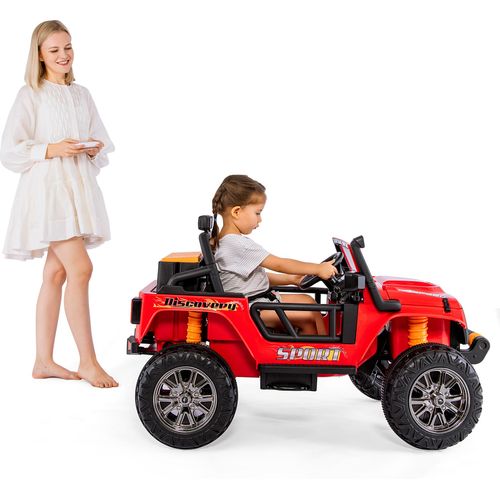 Kinder Elektroauto, Eltern-Kind-Fahren. Elternmodus. 100 kg belasten. 12V, 7Ah. USB-Bluetooth. Fernbedienung, Sanftanlauf, 2*35W Motoren