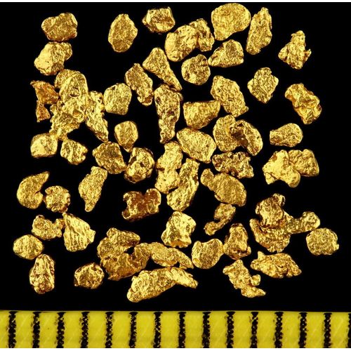 1 Gramm Echte Goldnuggets aus Alaska mit 1-2 mm inkl. Echtheitszertifikat